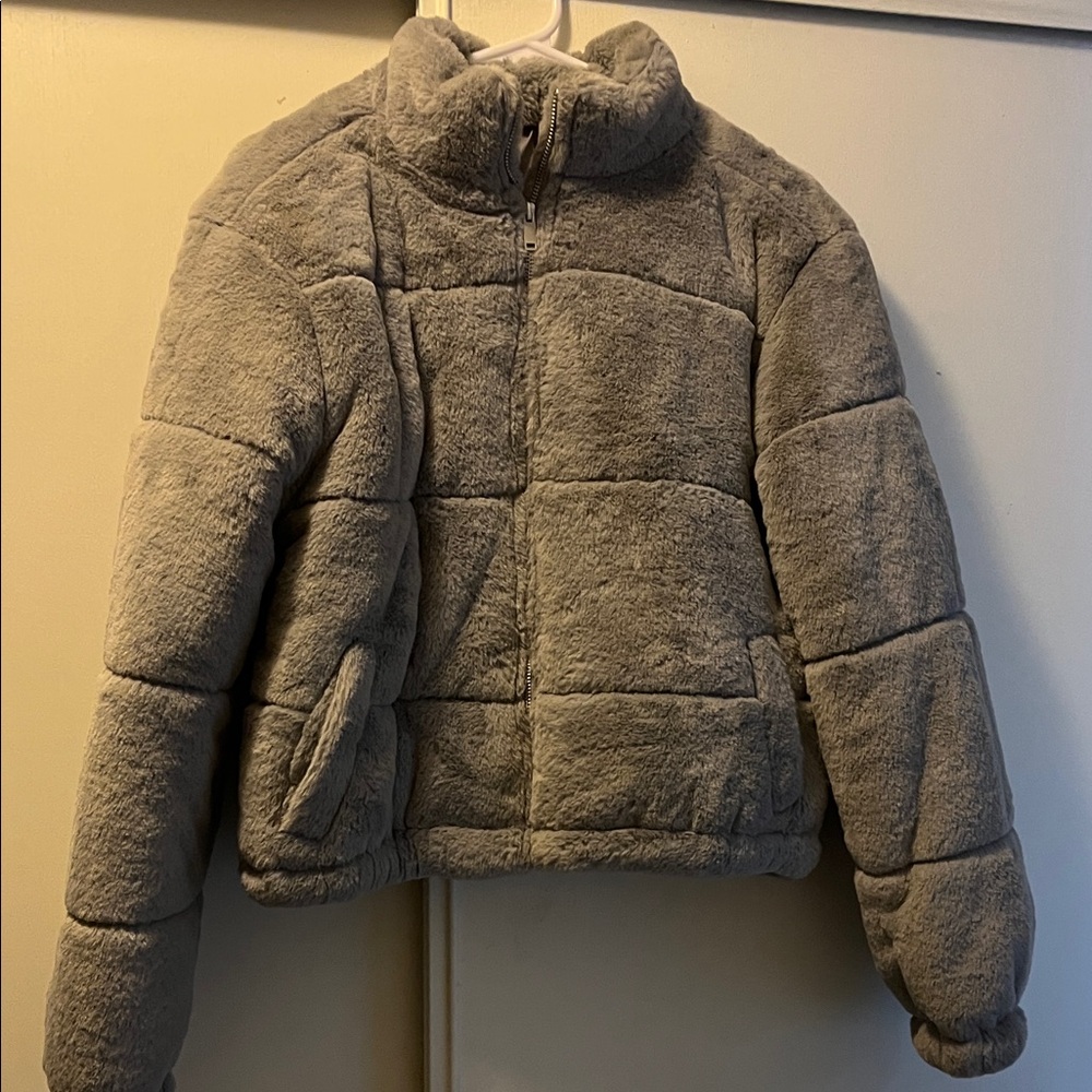Charlotte Russe Puffy Gray  Jacket